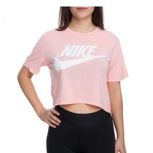 Pink Nike workout crop top